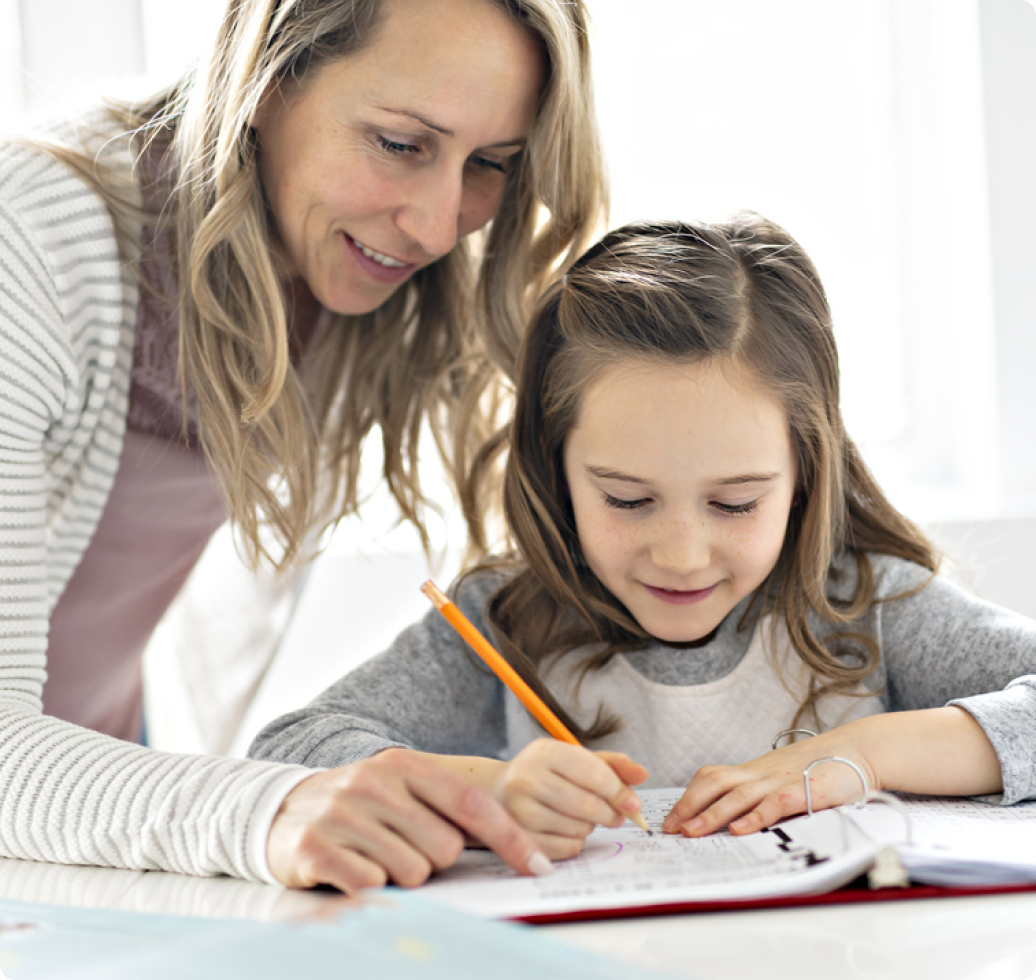 A student receiving one-on-one tutoring